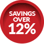 savings over 12%
